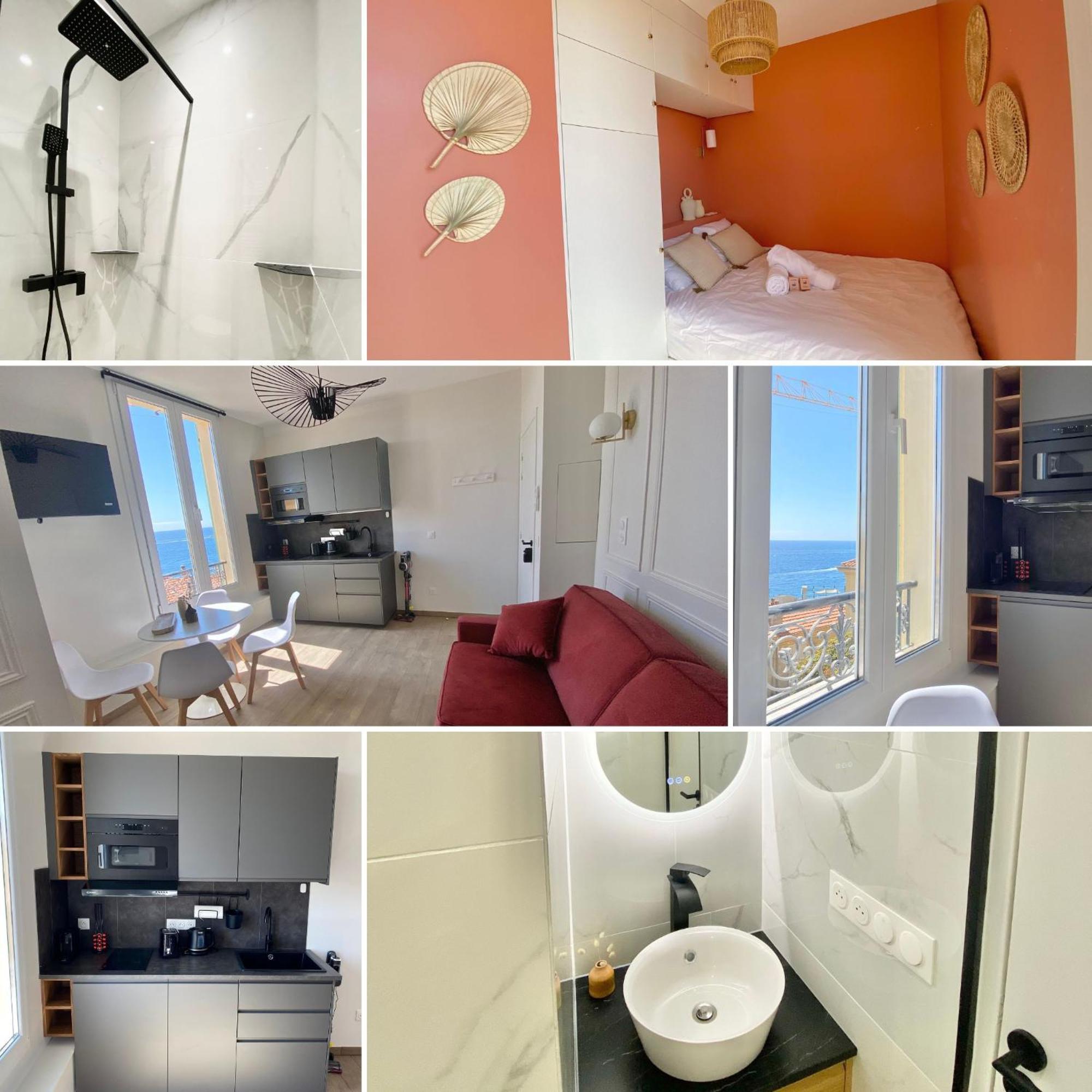 Appartement Moderne Climatise Monaco Vue Mer Cap-d'Ail Extérieur photo